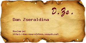 Dan Zseraldina névjegykártya